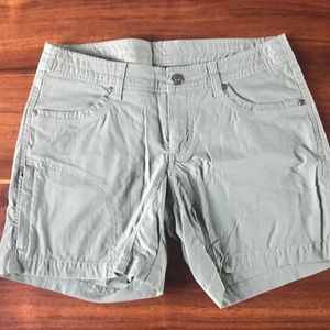 Kuhl light green shorts. Size 6.